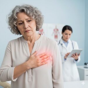 سوزش پستان سمت چپ