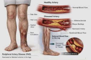 علائم تصلب شرایین پا